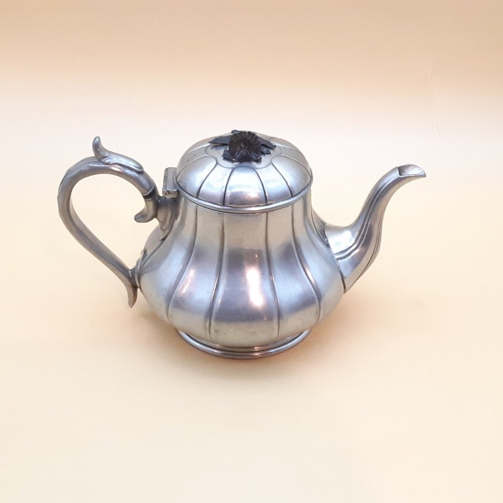 Ribbed Teapot by James Dixon and Sons